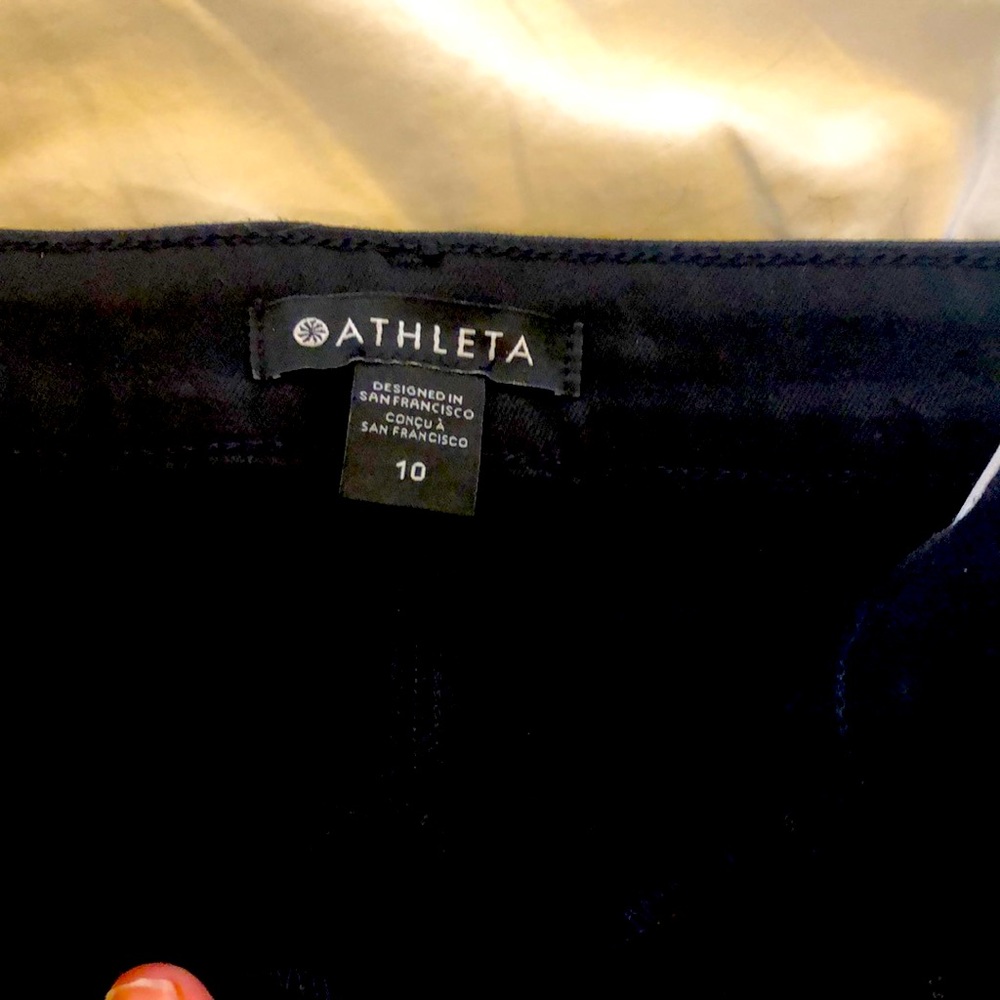 Athleta flex ultra skinny Jean, black, size 10